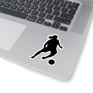 Ronaldinho Bruxo Kiss-Cut Sticker – Silhouette Soccer Decal for Laptops & Water Bottles