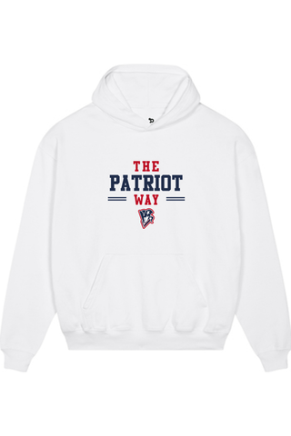Beckman Patriots Unisex Cooper Dry Hooded Sweatshirt - Lifestyle Patriot Way Edition