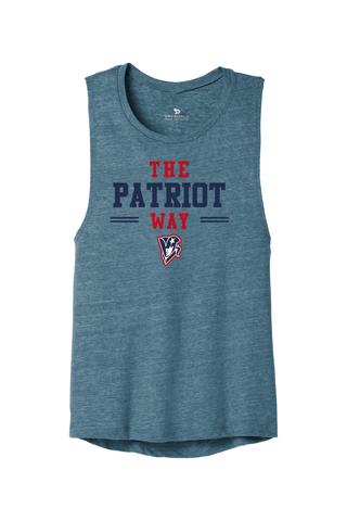 Beckman Patriots Women's Flowy Muscle Tank - Lifestyle Patriot Way Edition