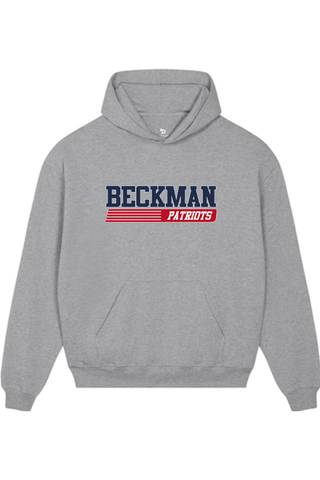 Beckman Patriots Unisex Cooper Dry Hooded Sweatshirt - Lifestyle Varsity Heritage Edition