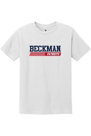 Beckman Patriots Unisex Heavyweight Cotton Tee - Lifestyle Varsity Heritage Edition