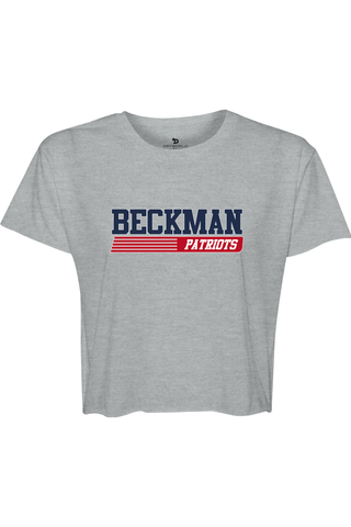 Beckman Patriots Women's Cali Crop - Lifestyle Varsity Heritage Edition