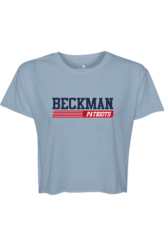 Beckman Patriots Women's Cali Crop - Lifestyle Varsity Heritage Edition