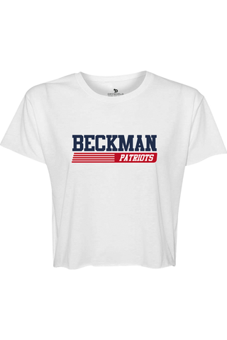 Beckman Patriots Women's Cali Crop - Lifestyle Varsity Heritage Edition