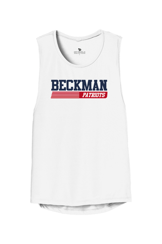 Beckman Patriots Women's Flowy Muscle Tank - Lifestyle Varsity Heritage Edition