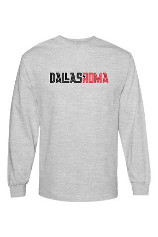 Roma FC Unisex Heavyweight Cotton Long Sleeve T-Shirt