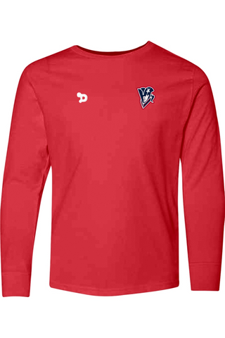 Beckman Patriots Youth Fine Jersey Long Sleeve Tee
