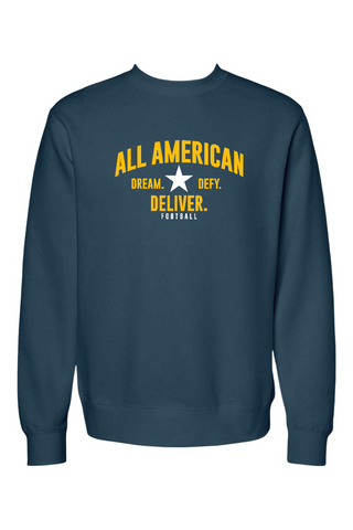 ALL AMERICAN Unisex ReFlex Fleece Crewneck Sweatshirt - DREAM DEFY DELIVER EDITION