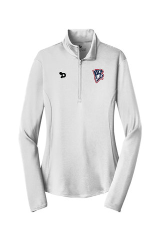 Beckman Patriots Ladies PosiCharge Competitor 1/4-Zip Pullover