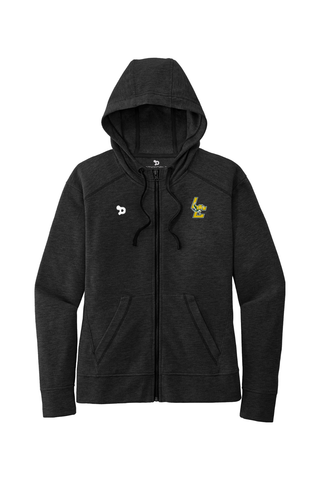 Legacy Christian Ladies PosiCharge Tri-Blend Wicking Fleece Full-Zip Hooded Jacket