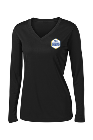 SUMMER SHOWCASE Ladies PosiCharge Competitor Long Sleeve V-Neck Tee