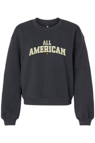 All American Women's Fleece Crewneck Sweatshirt - Lifestyle Beyond The Game