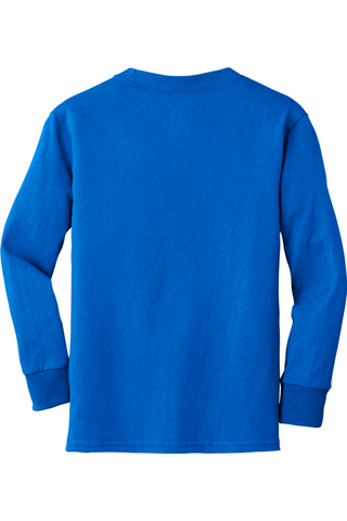 D Crewneck Cotton Long Sleeve Tee