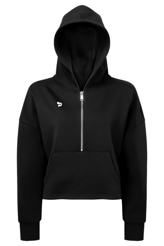 Gridiron Women Half-Zip Hooded Sweatshirt