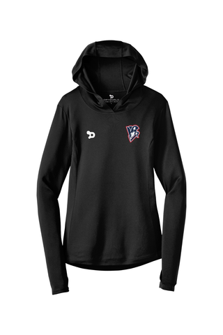 Beckman Patriots Ladies PosiCharge Competitor Hooded Pullover