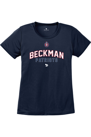Beckman Patriots Girls Flag Football Ladies PosiCharge Competitor Tee