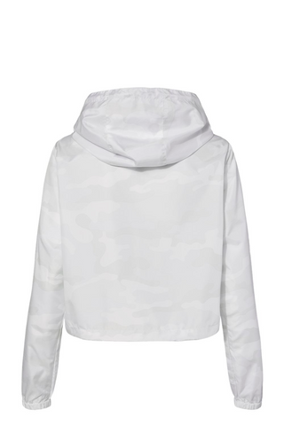 Funk F Box Lightweight Quarter-Zip Pullover Crop Windbreaker - Women's