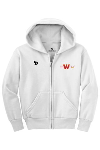 Woodbridge Warriors Youth Core Fleece Full-Zip Hooded Sweatshirt