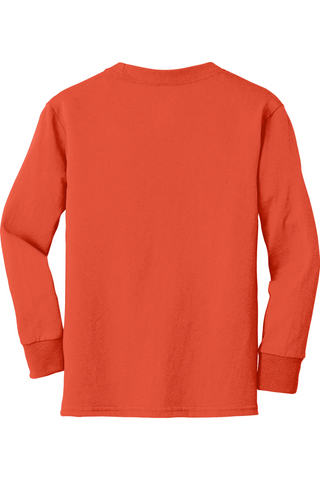 D Crewneck Cotton Long Sleeve Tee