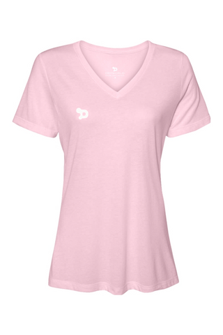 Team D Wmns Relaxed JerseySS V-Neck T-Shirt