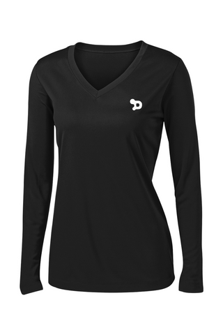 Team D Women's Long Sleeve V-Neck Tee