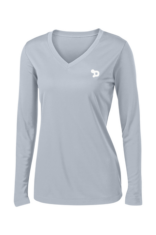 Team D Women's Long Sleeve V-Neck Tee