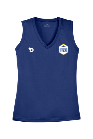 SUMMER SHOWCASE Ladies Sleeveless PosiCharge Competitor V-Neck Tee