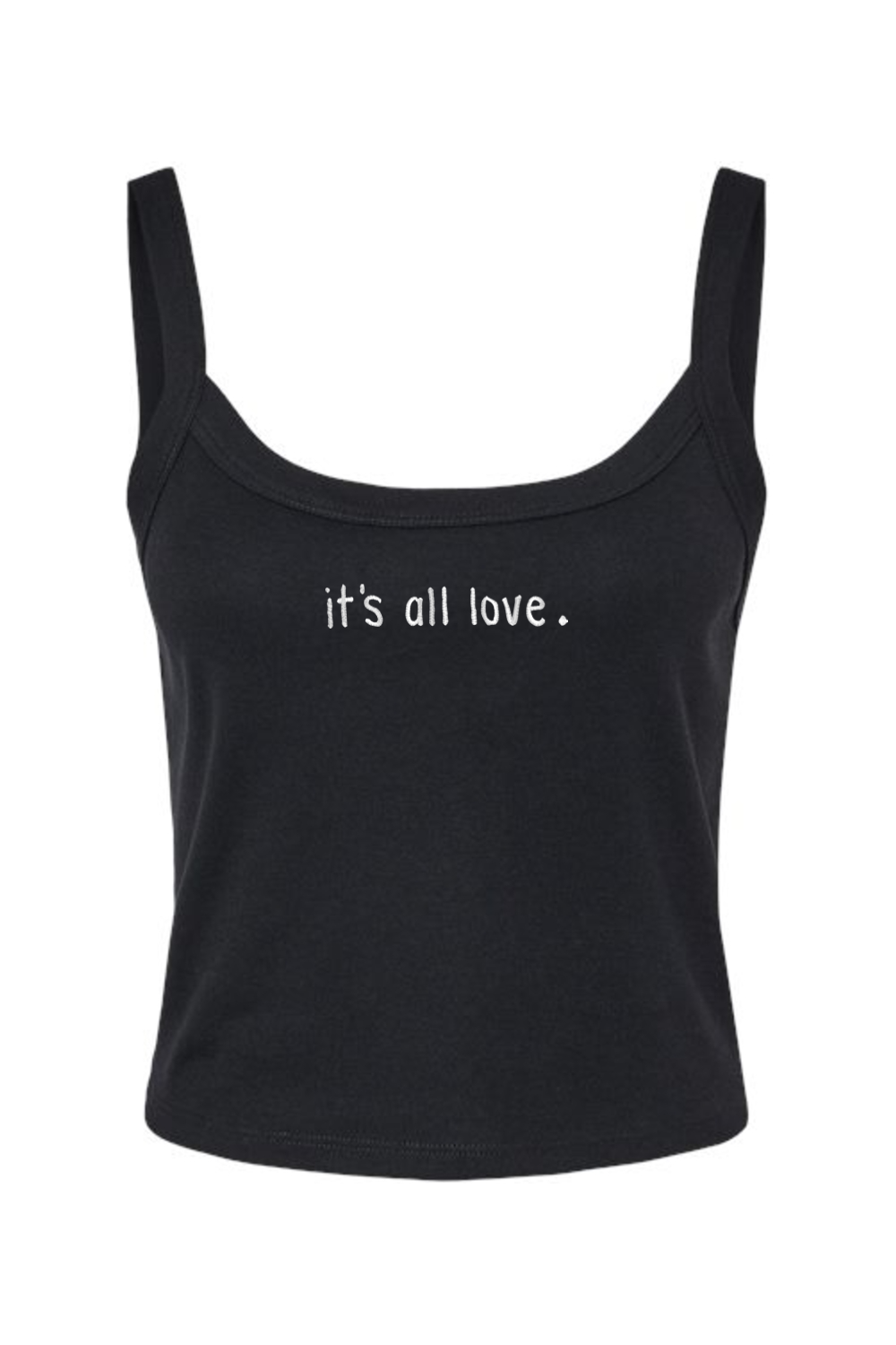 It's All Love Micro Rib Spaghetti Strap Tank