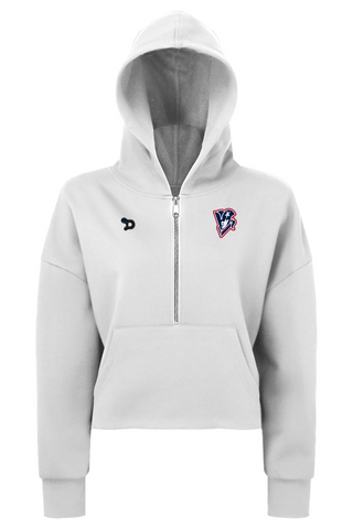 Beckman Patriots Ladies' Alice Half-Zip Hooded Sweatshirt