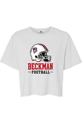 Beckman Patriots Women's Fine Jersey Boxy Tee - Lifestyle Helmet Pride Edition