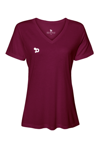Team D Wmns Relaxed JerseySS V-Neck T-Shirt