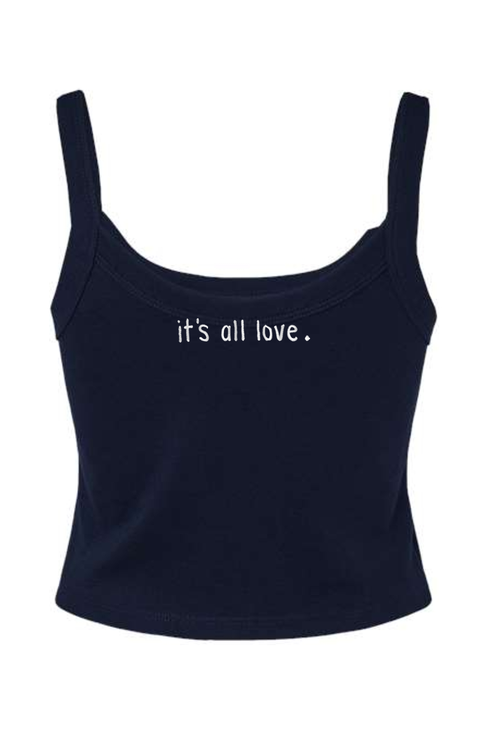 It's All Love Micro Rib Spaghetti Strap Tank