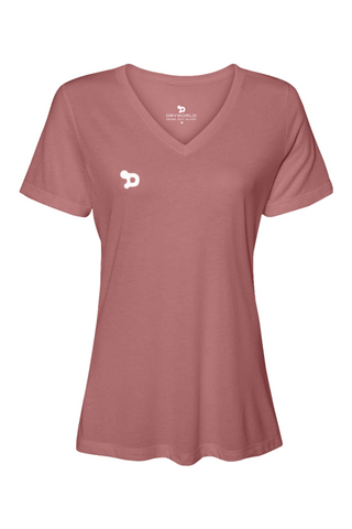 Team D Wmns Relaxed JerseySS V-Neck T-Shirt