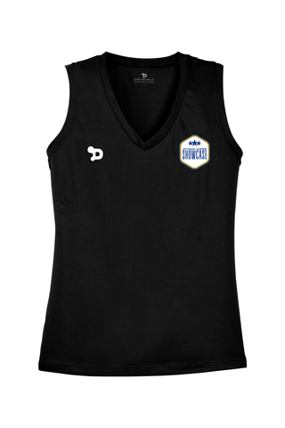 SUMMER SHOWCASE Ladies Sleeveless PosiCharge Competitor V-Neck Tee