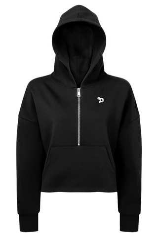 Team D Ladies' Alice Half-Zip Hooded Sweatshirt
