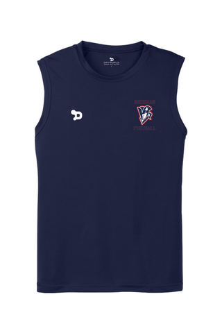 Beckman Football Sleeveless PosiCharge Competitor Tee