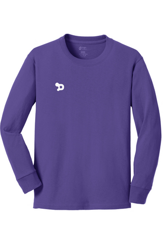 D Crewneck Cotton Long Sleeve Tee