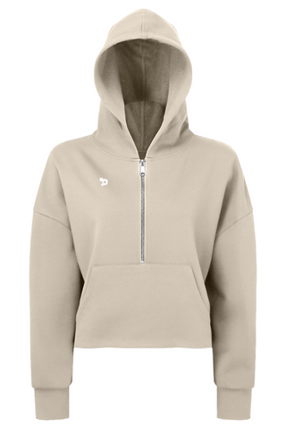 Gridiron Women Half-Zip Hooded Sweatshirt