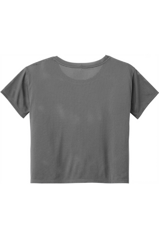 Beckman Patriots Ladies PosiCharge® Draft Crop Tee - Lifestyle Helmet Pride Edition