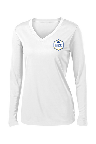 SUMMER SHOWCASE Ladies PosiCharge Competitor Long Sleeve V-Neck Tee