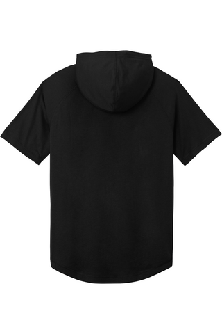 A&D PosiCharge Tri-Blend Wicking Short Sleeve Hoodie