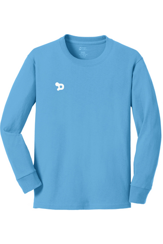 D Crewneck Cotton Long Sleeve Tee