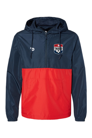 TASCO Unisex Lightweight Quarter-Zip Windbreaker Pullover Jacket - Training