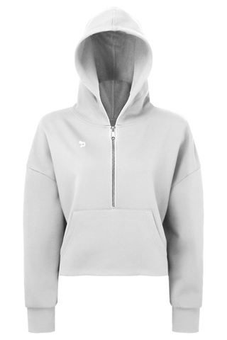 Gridiron Women Half-Zip Hooded Sweatshirt