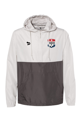 TASCO Unisex Lightweight Quarter-Zip Windbreaker Pullover Jacket - Training