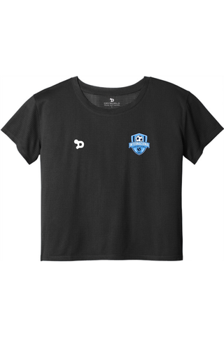 Internacional Ladies PosiCharge® Draft Crop Tee