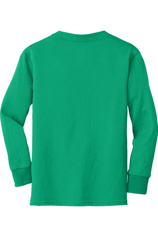 D Crewneck Cotton Long Sleeve Tee