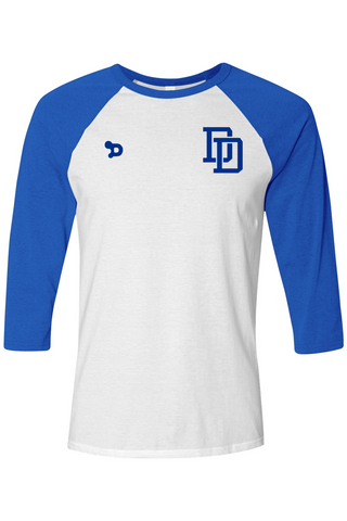 Dulins Dodgers Three-Quarter Sleeve Baseball Tee