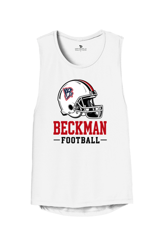 Beckman Patriots Women's Flowy Muscle Tank - Lifestyle Helmet Pride Edition