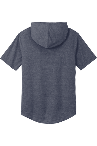 A&D PosiCharge Tri-Blend Wicking Short Sleeve Hoodie